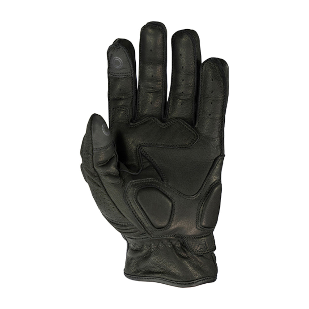 Argon Clash Classic Rigger Style Leather Motorcycle Gloves-Black-XL #4006394