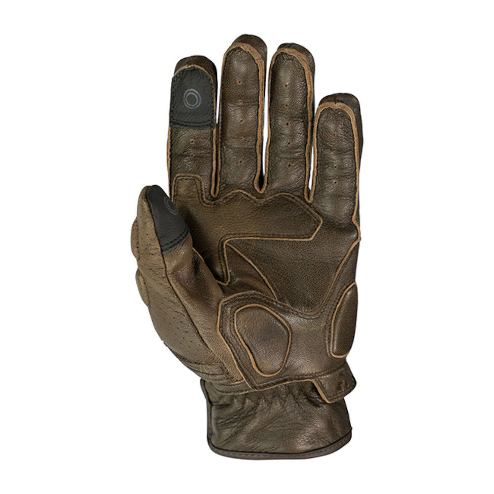 Argon Clash Classic Rigger Style Leather Motorcycle Gloves-Coffee-3XL #4006405