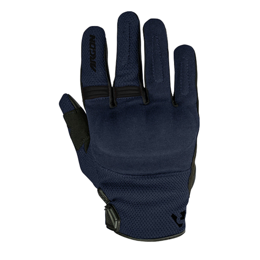 Argon Swift Short Cuff Textile Motorcycle Gloves-Navy-L #4006492
