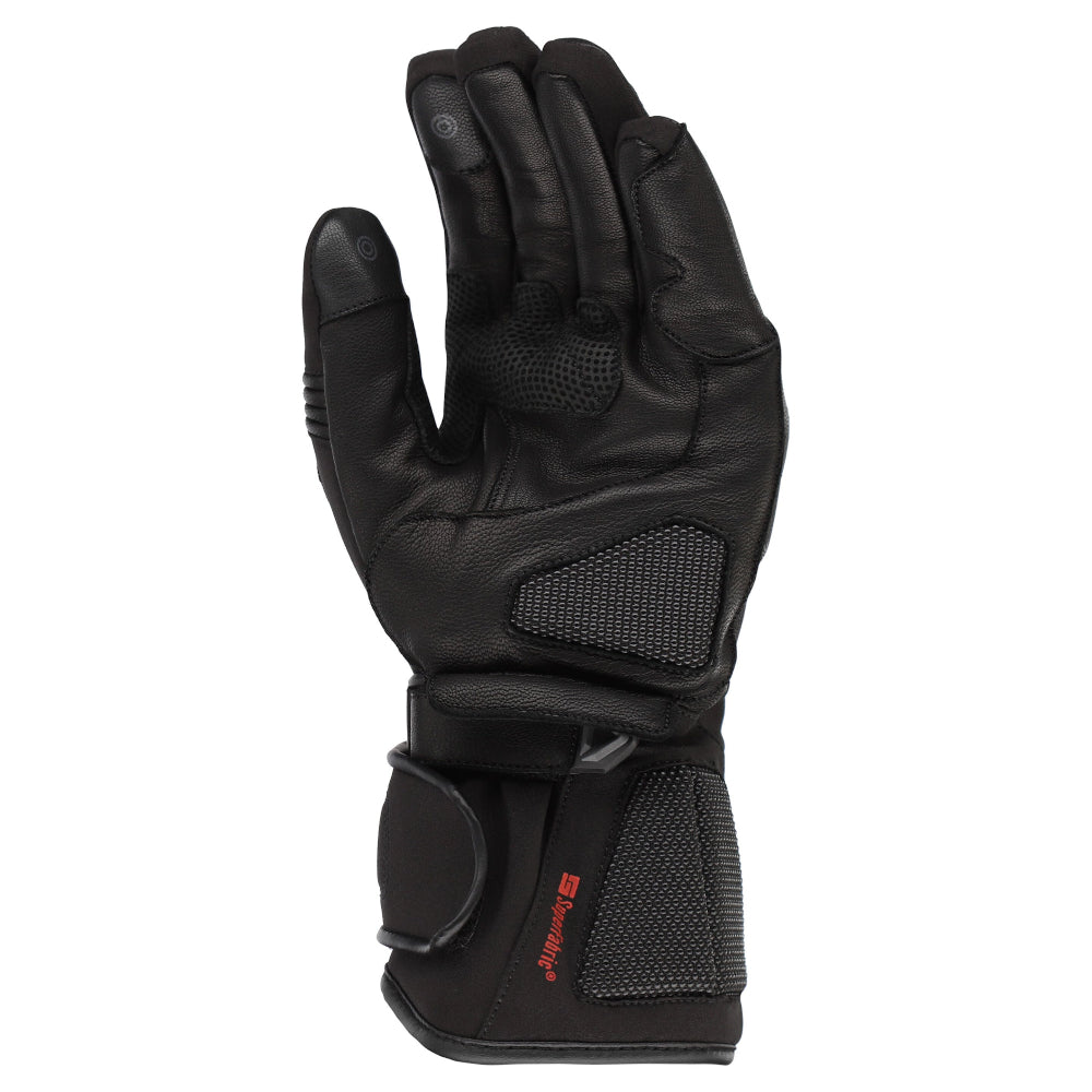 Dririder Hurricane Leather Winter Touring Gloves-Black-XS #4007631