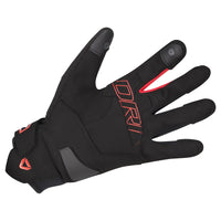 Dririder Flex Urban Textile Full Finger Gloves-Black/Red-L #4008779