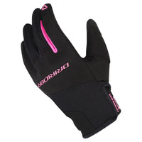 Dririder Flex Ladies Textile Full Finger Gloves-Black/Pink-XL #4008795