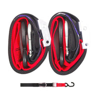 Gorillas Grip Tie Down 38mm S-Hook - Black / Red Loop GGTD4BR#