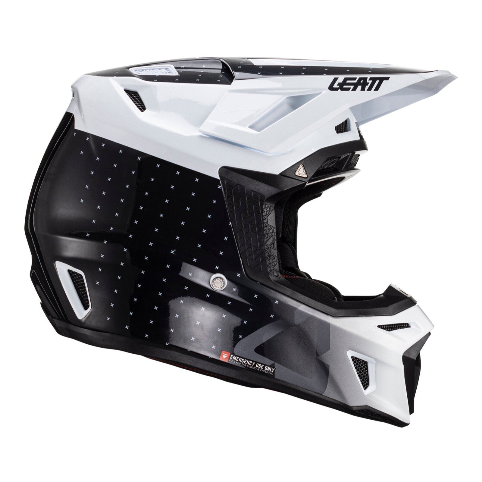 Leatt Helmet Kit Moto 8.5 V24 - Black / White (2XL) LE1024060105#