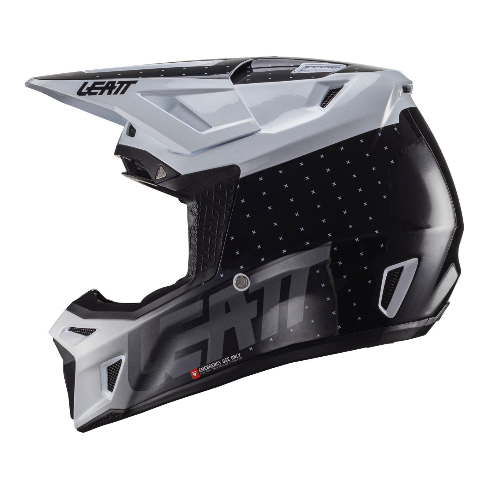 Leatt Helmet Kit Moto 8.5 V24 - Black / White (2XL) LE1024060105#