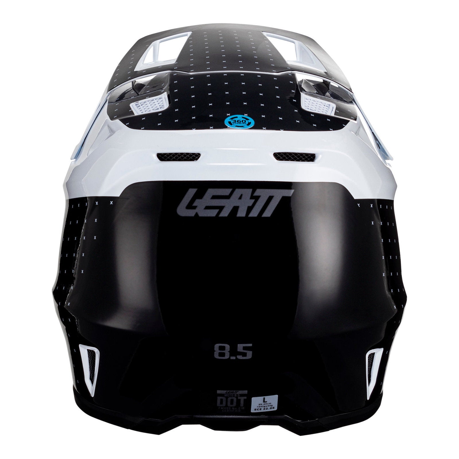 Leatt Helmet Kit Moto 8.5 V24 - Black / White (2XL) LE1024060105#