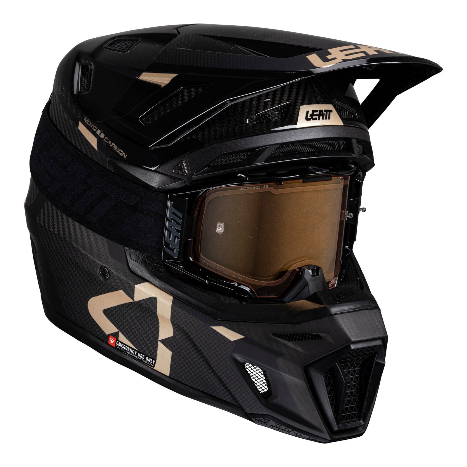 Leatt 2025 9.5 Helmet Kit Carbon (2XL/63-64cm) LE1025100105#