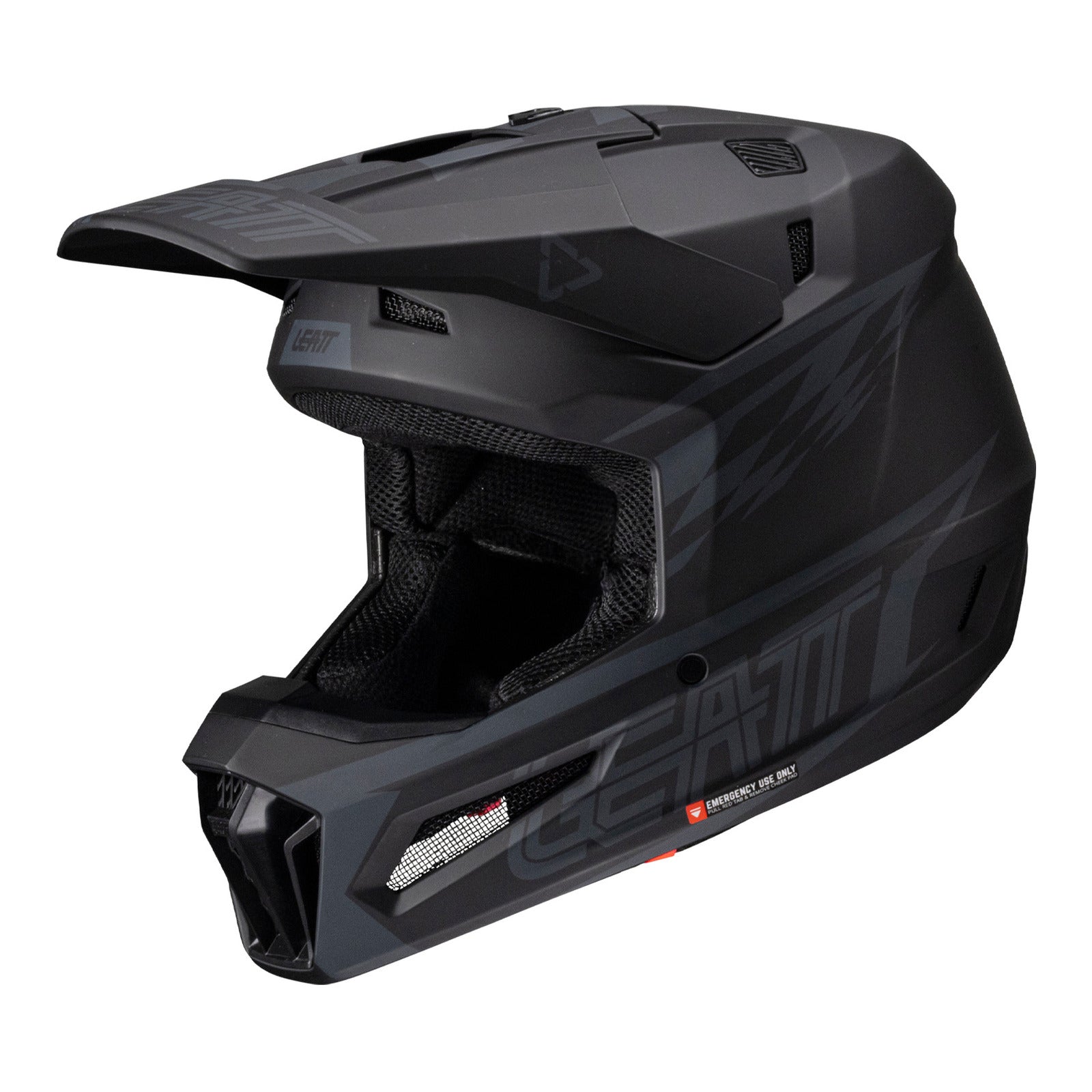 Leatt 2025 3.5 Helmet Kit - Stealth (S/55-56cm) LE1025100501#
