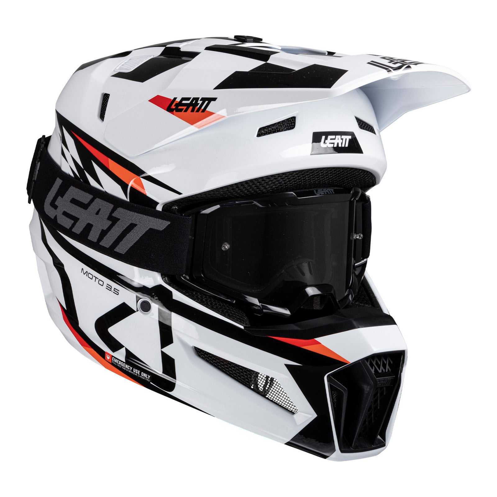 Leatt 2025 3.5 Helmet Kit - White (2XL/63-64cm) LE1025100545#