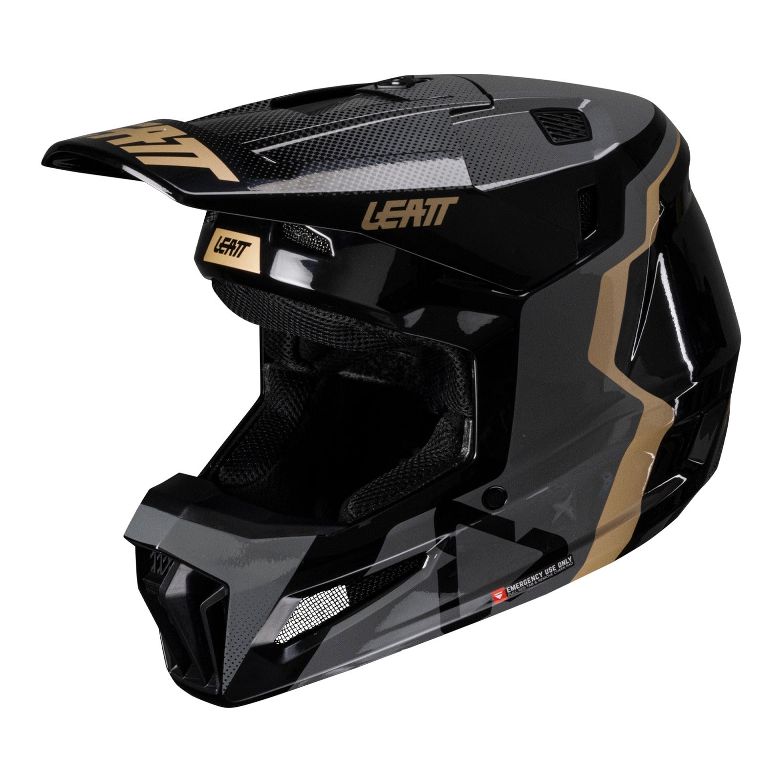 Leatt 2025 3.5 Junior Helmet Kit - Black (M/51-52cm) LE1025450100#