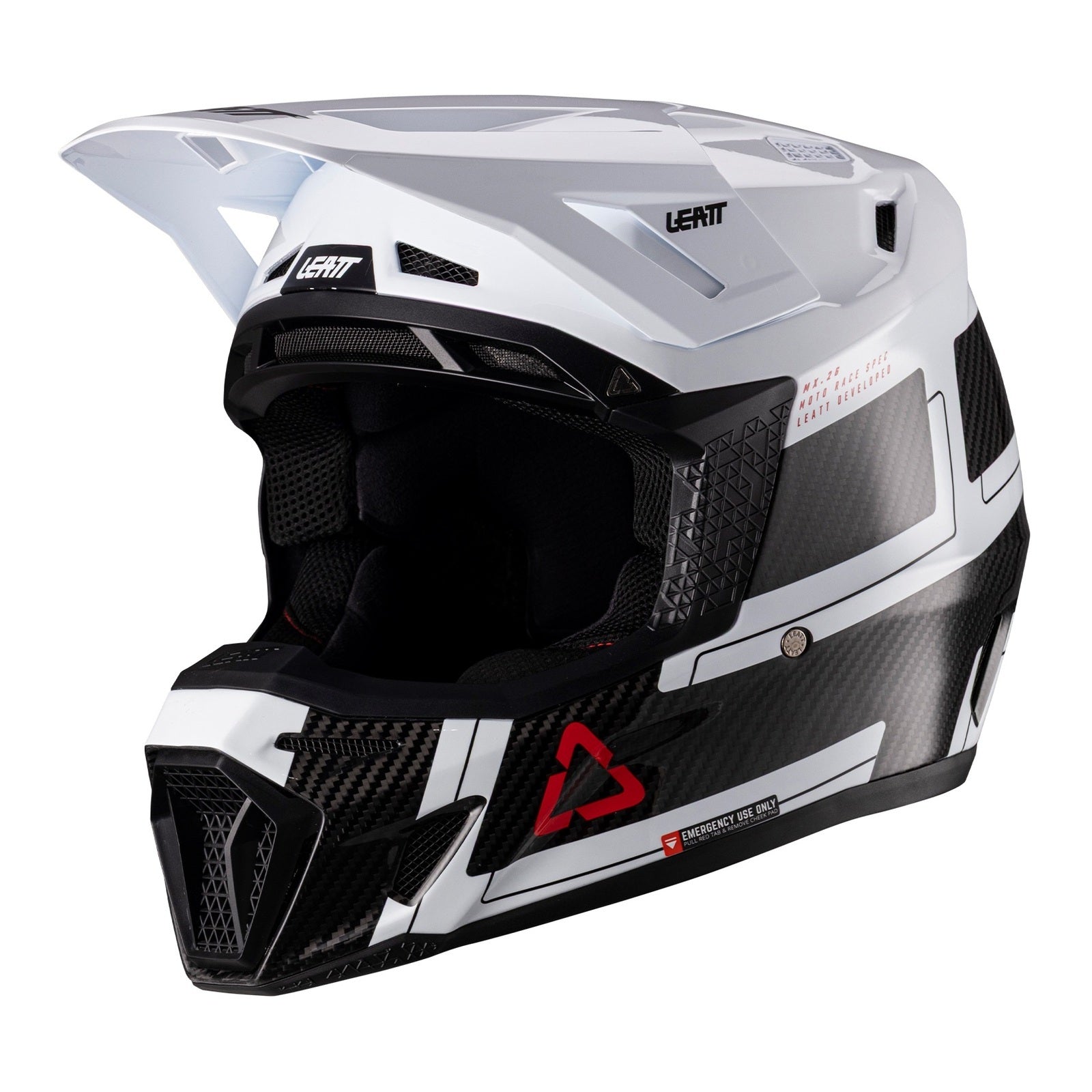 Leatt 9.5 Helmet Kit - Carbon / White (L) LE1026000103#