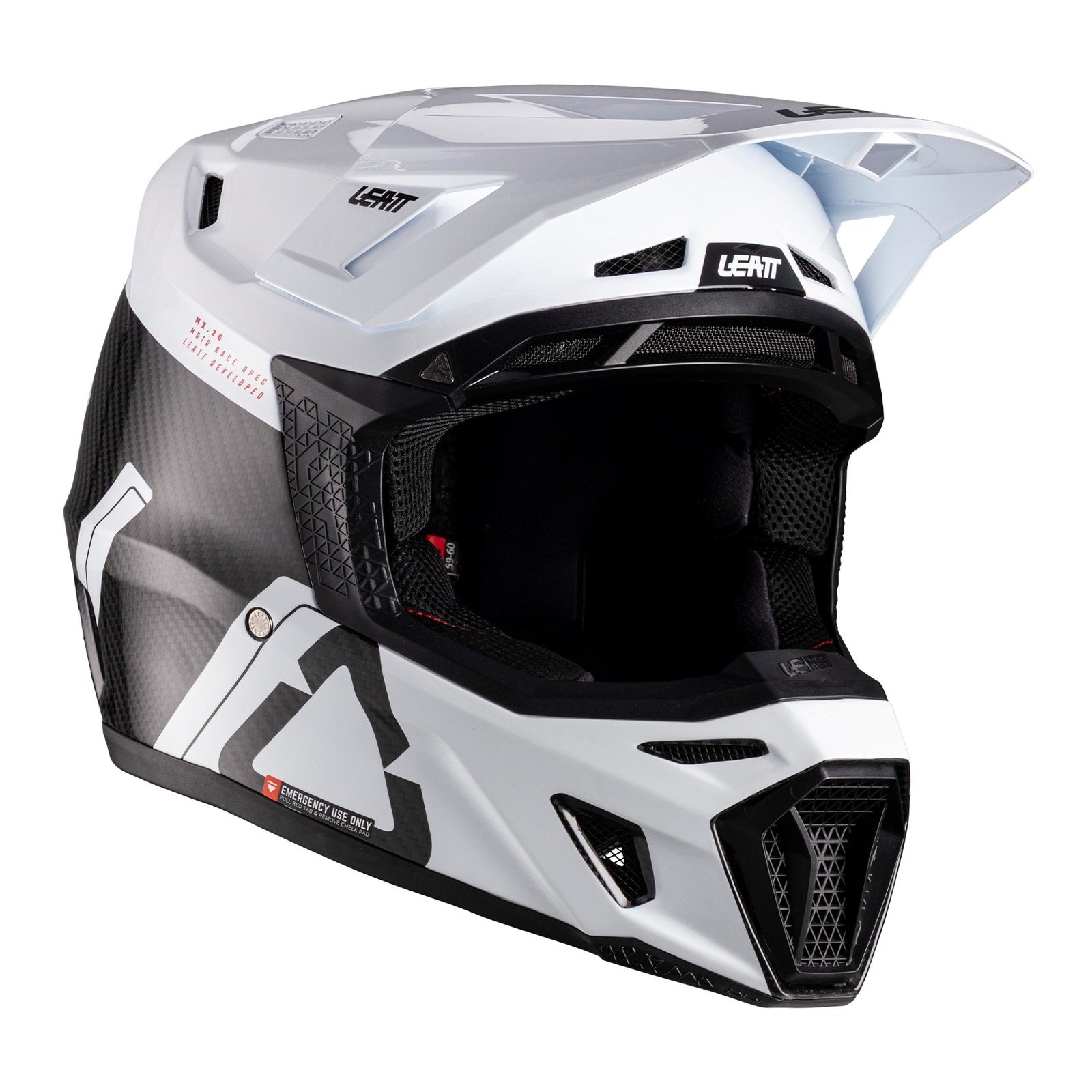 Leatt 9.5 Helmet Kit - Carbon / White (2XL) LE1026000105#