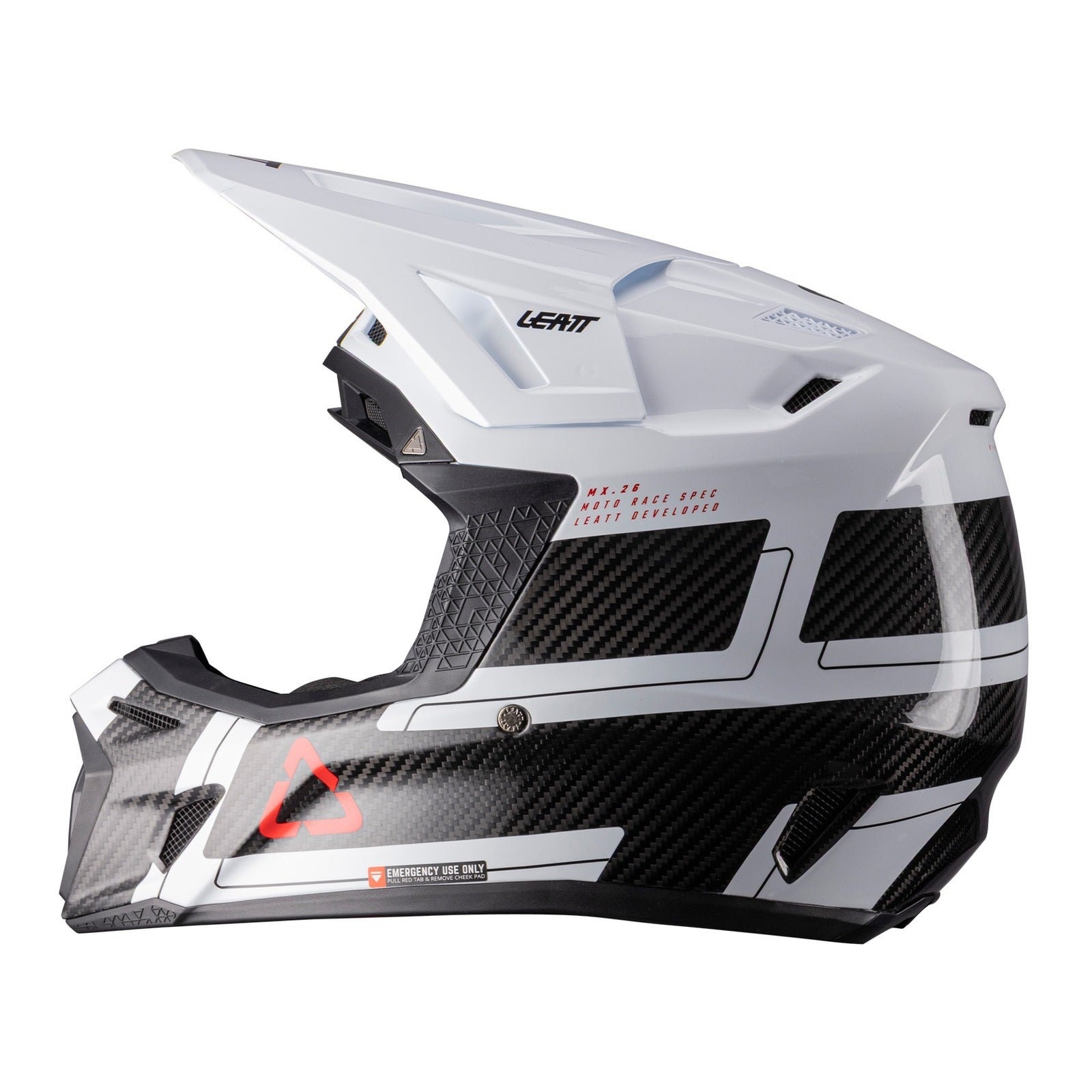 Leatt 9.5 Helmet Kit - Carbon / White (2XL) LE1026000105#