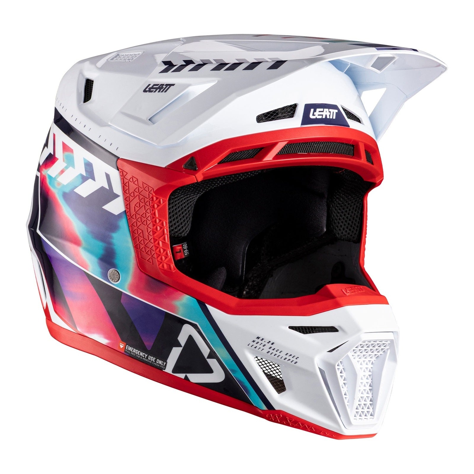 Leatt 8.5 Helmet Kit - Royal Blue / Red (L) LE1026000303#