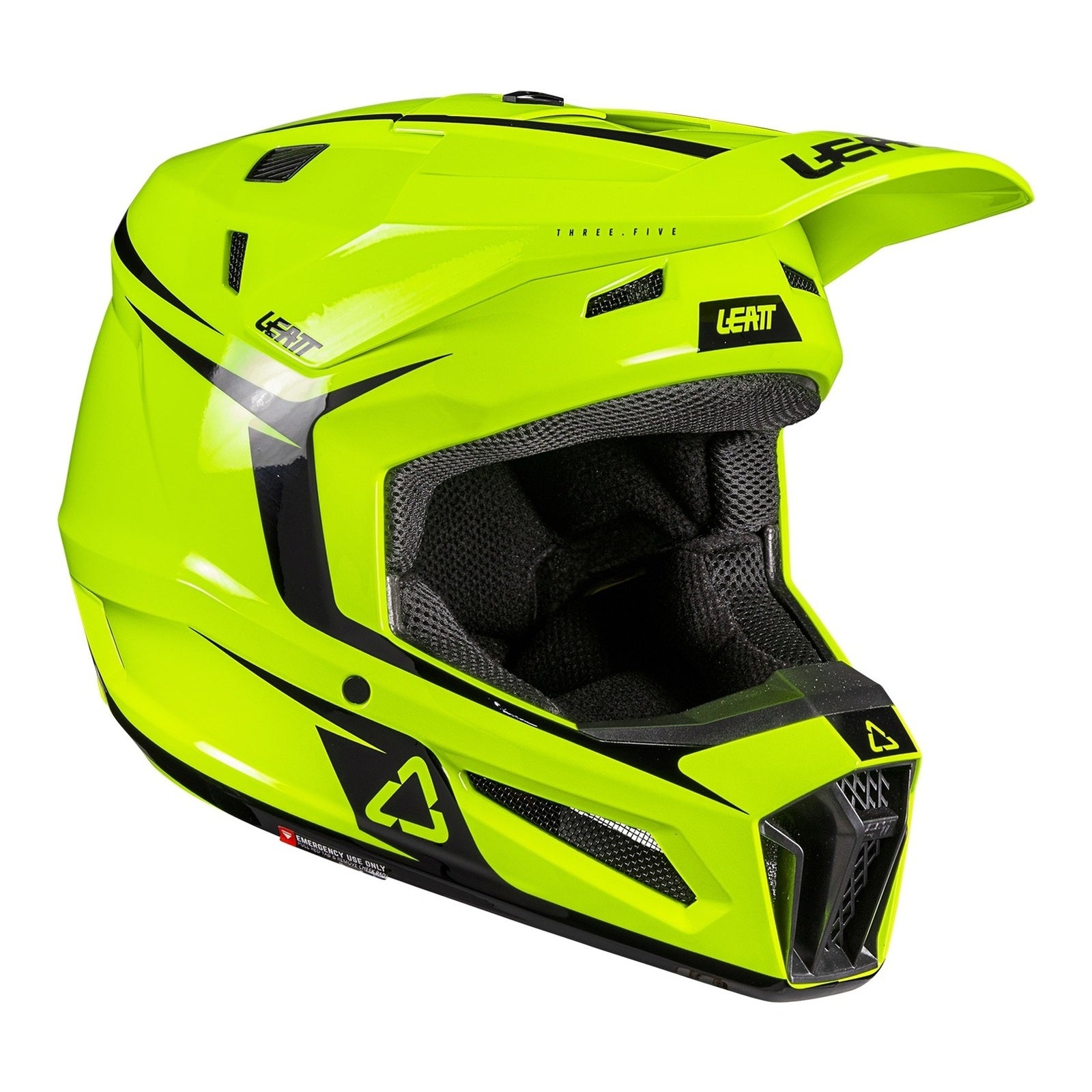 Leatt 3.5 Junior Helmet Kit - Neon Yellow (L/53-54cm) V26 LE1026001053#