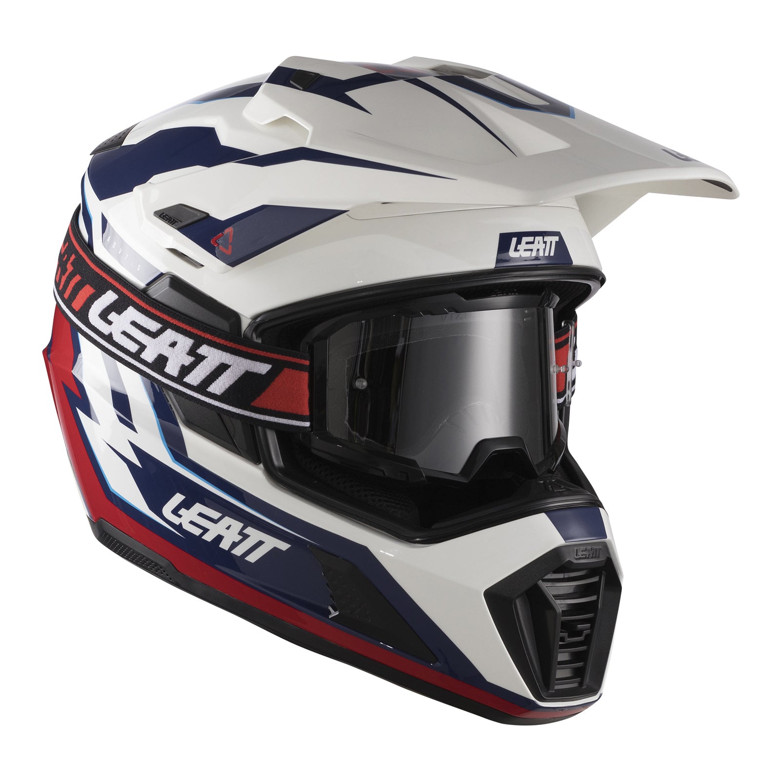 Leatt 7.5 ADV Helmet Kit - Royal Blue / Red (M 57-58CM) LE1026001702#