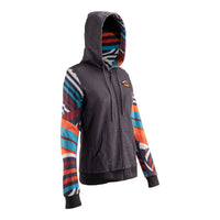 Leatt Premium Women's Zip Hoodie - Stripes (L) LE5024400503#
