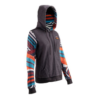Leatt Premium Women's Zip Hoodie - Stripes (XL) LE5024400504#