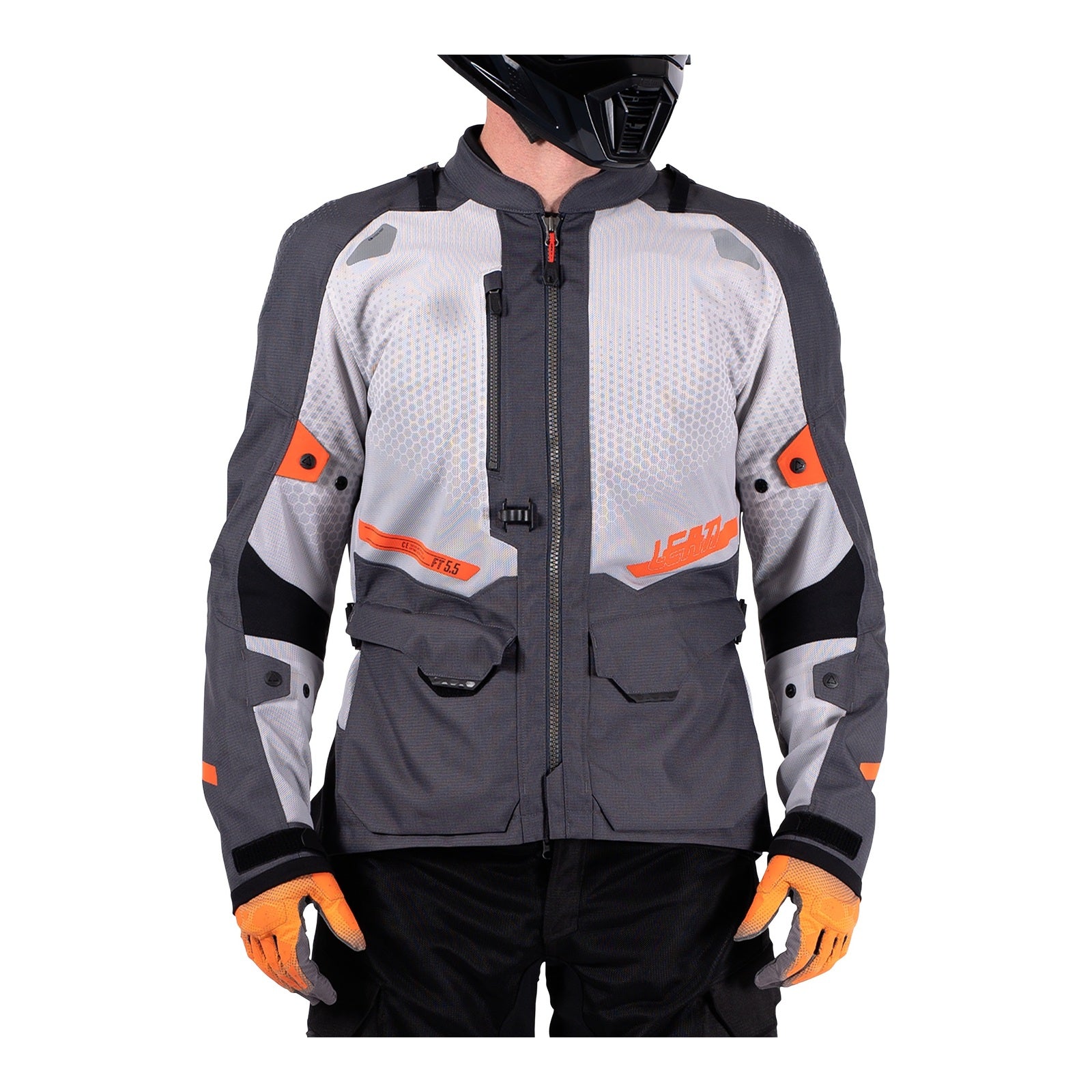 Leatt 5.5 ADV FlowTour Jacket - Iron (S/US38/EU48) LE5025101370#