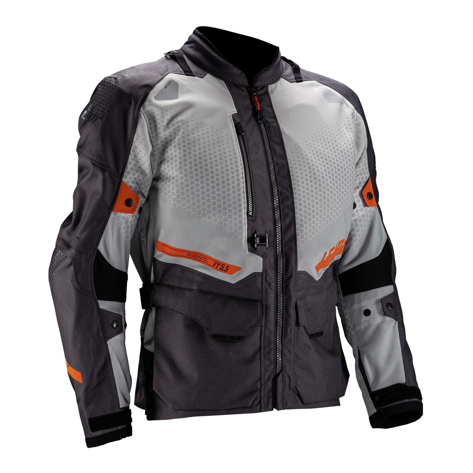 Leatt 5.5 ADV FlowTour Jacket - Iron (3XL/US48/EU58) LE5025101375#