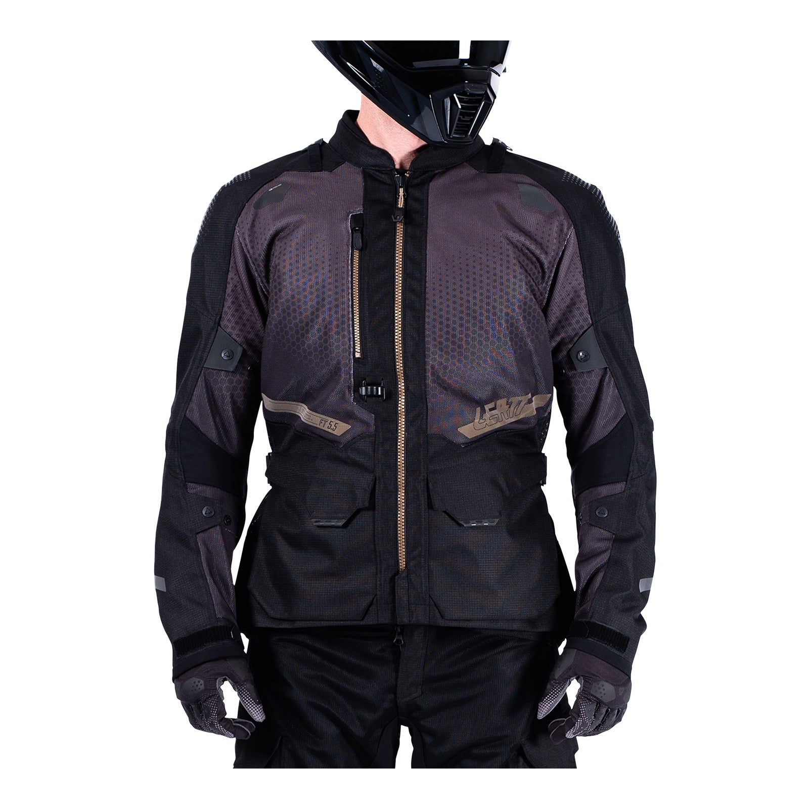 Leatt 5.5 ADV FlowTour Jacket - Stealth (5XL/US52/EU62) LE5025101397#