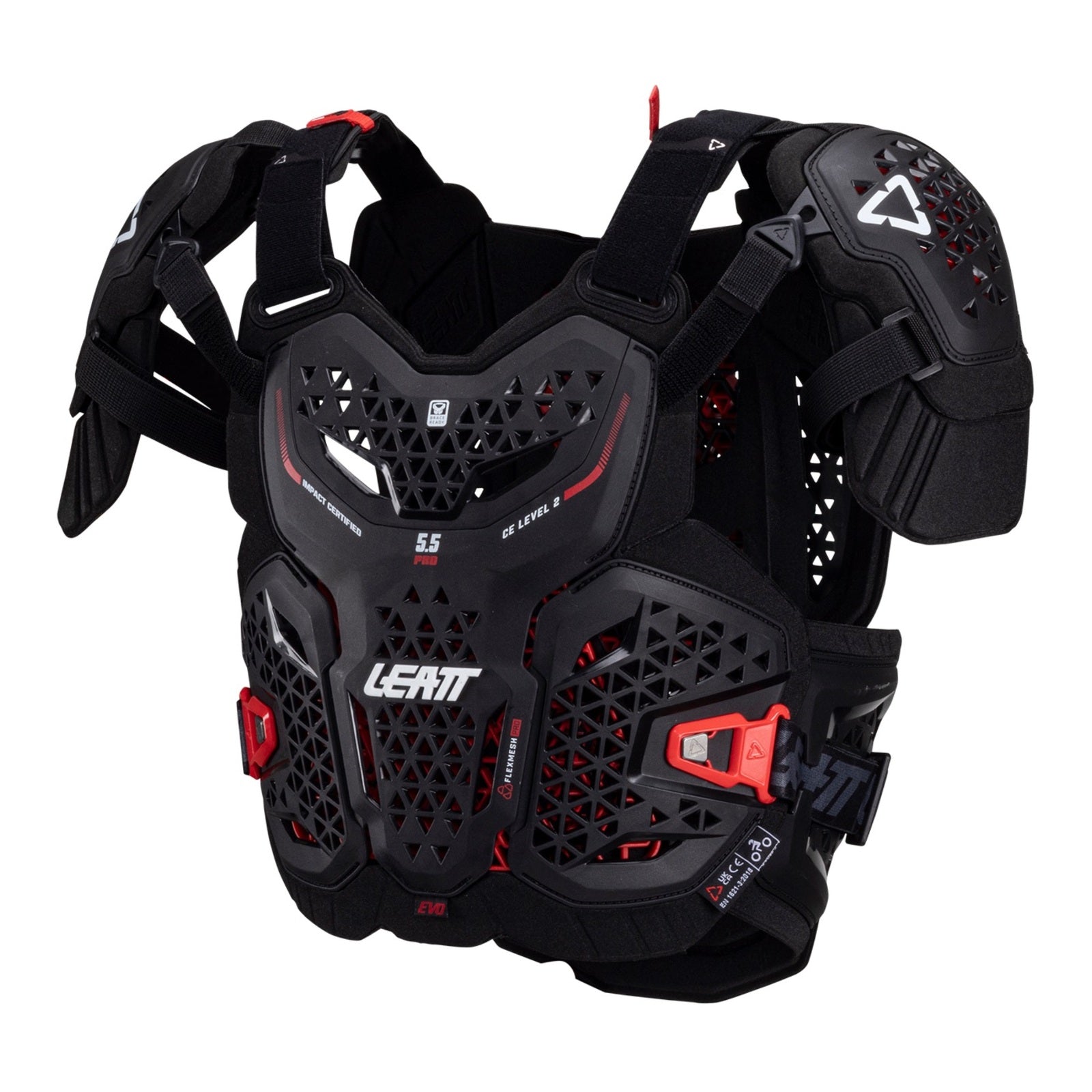 Leatt 5.5 Chest Protector Pro Evo - Black (2XL 184-196cm) LE5025202342#