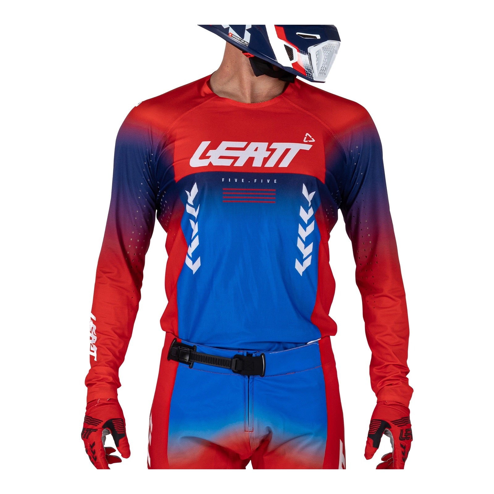Leatt 5.5 UltraWeld Jersey - Royal Blue / Red (XL/US44/EU54) LE5026000183#