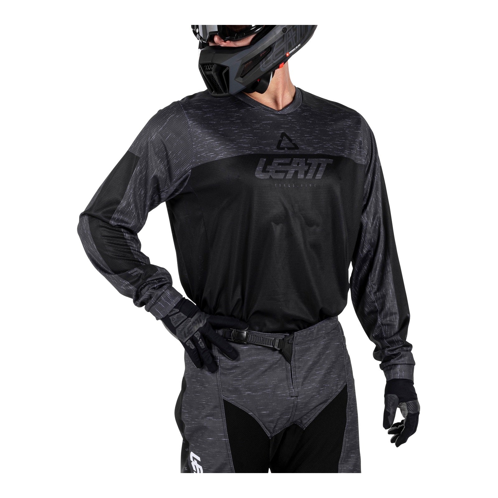 Leatt 3.5 Ride Kit - Stealth Black / Grey (4XL/US42/EU60) LE5026000787#