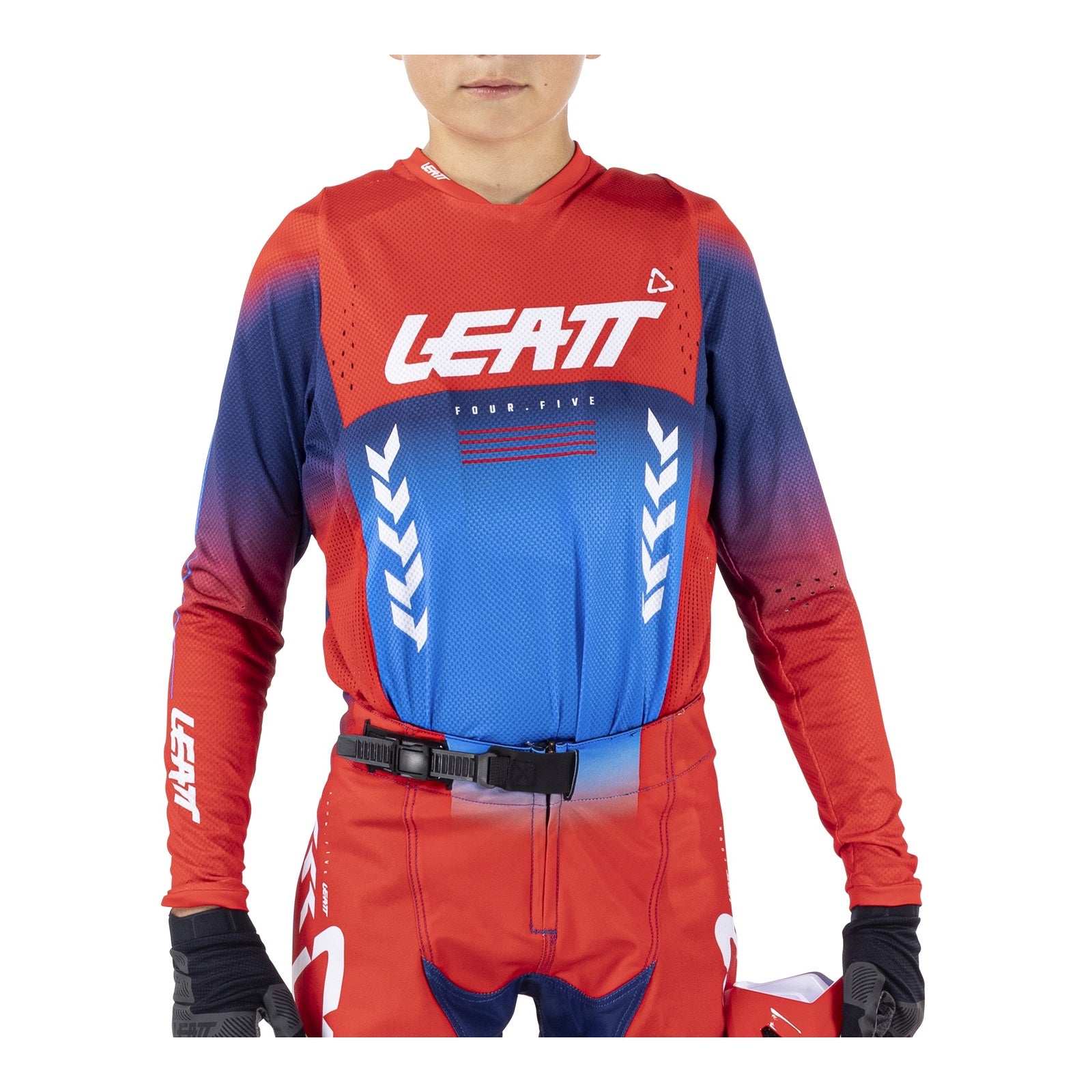 Leatt 4.5 Junior Jersey - Royal Blue / Red (S/EU120/130CM) LE5026000920#