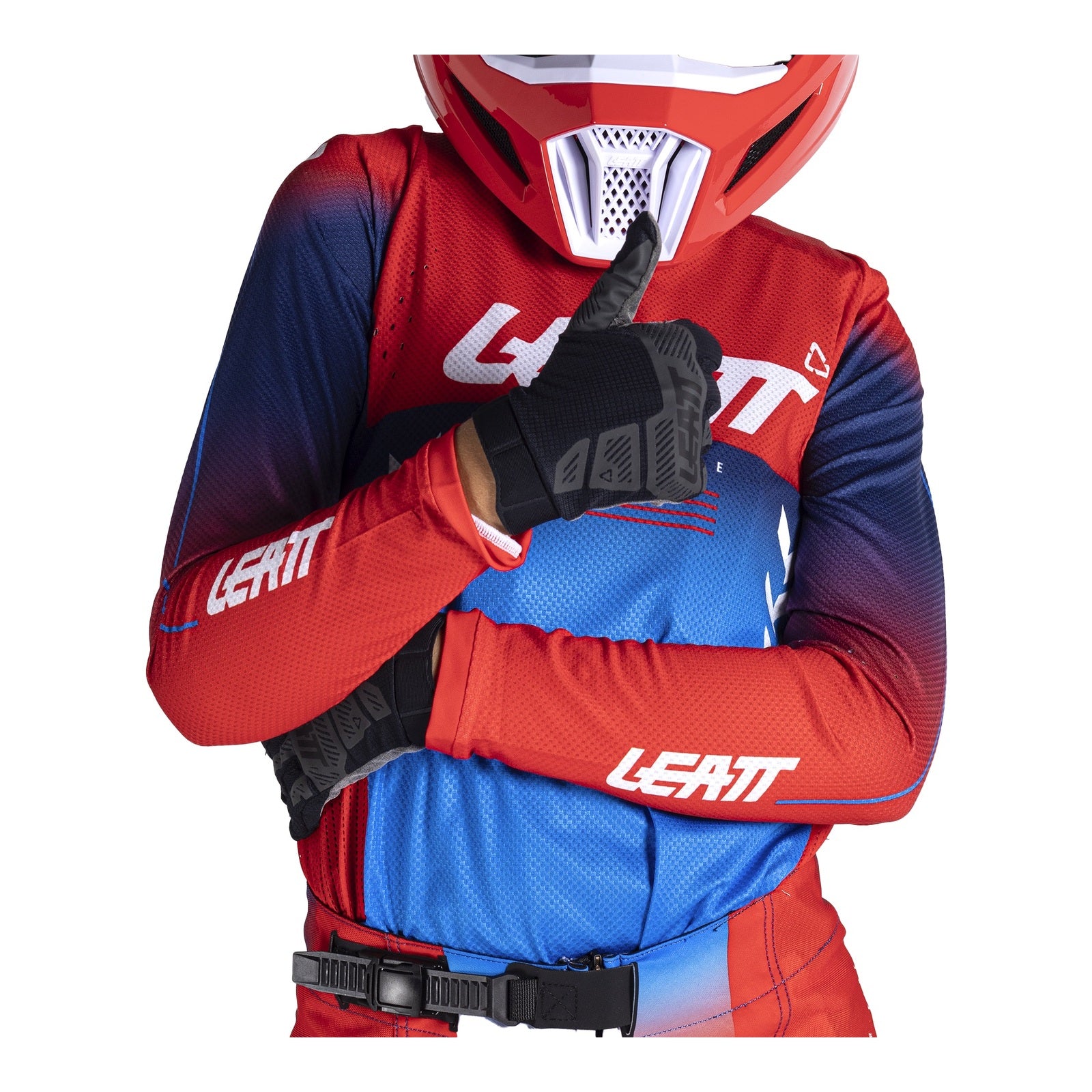 Leatt 4.5 Junior Jersey - Royal Blue / Red (XL/EU150/160CM) LE5026000923#