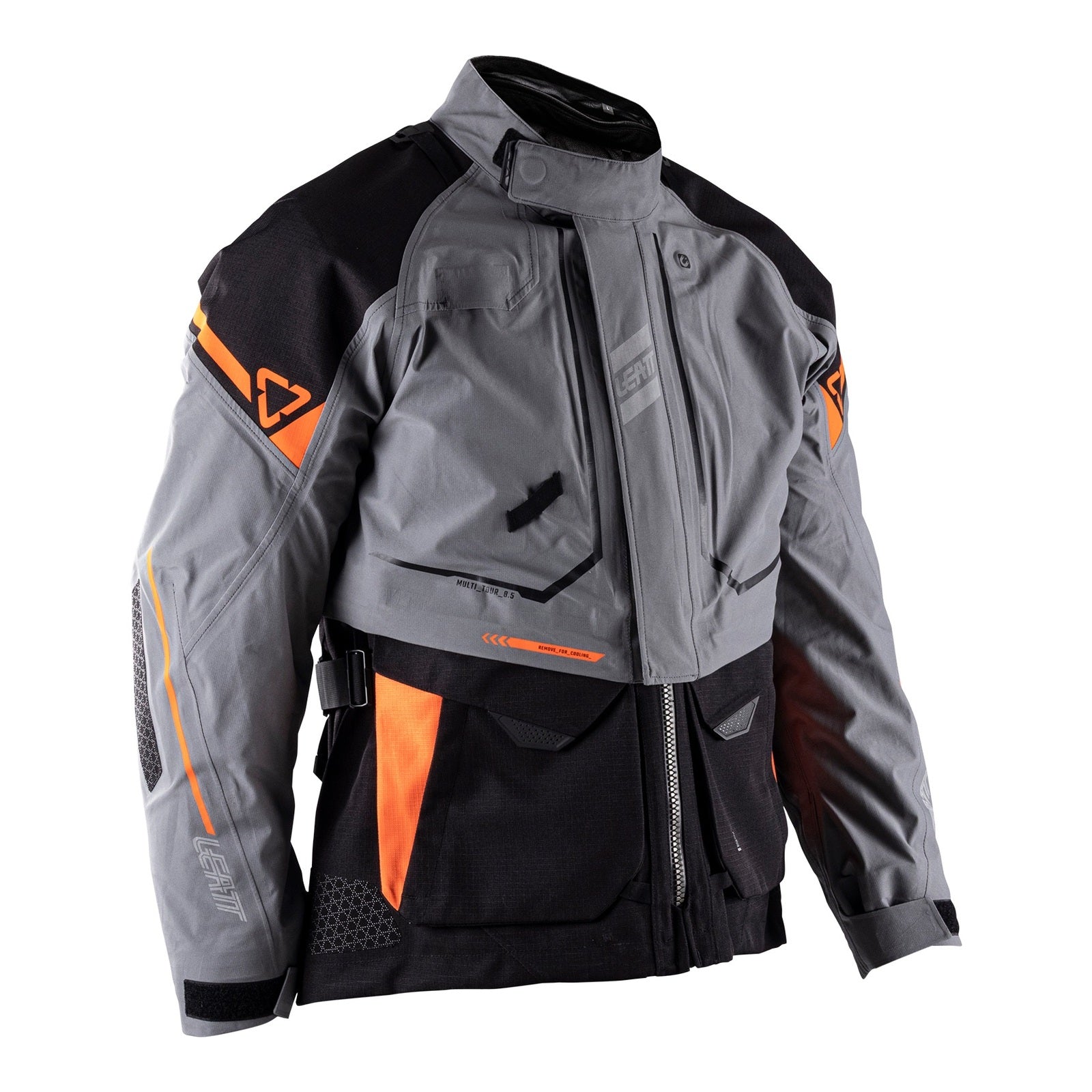 Leatt 8.5 ADV Multitour Jacket - Iron / Grey (L/US42/EU52) LE5026001902#