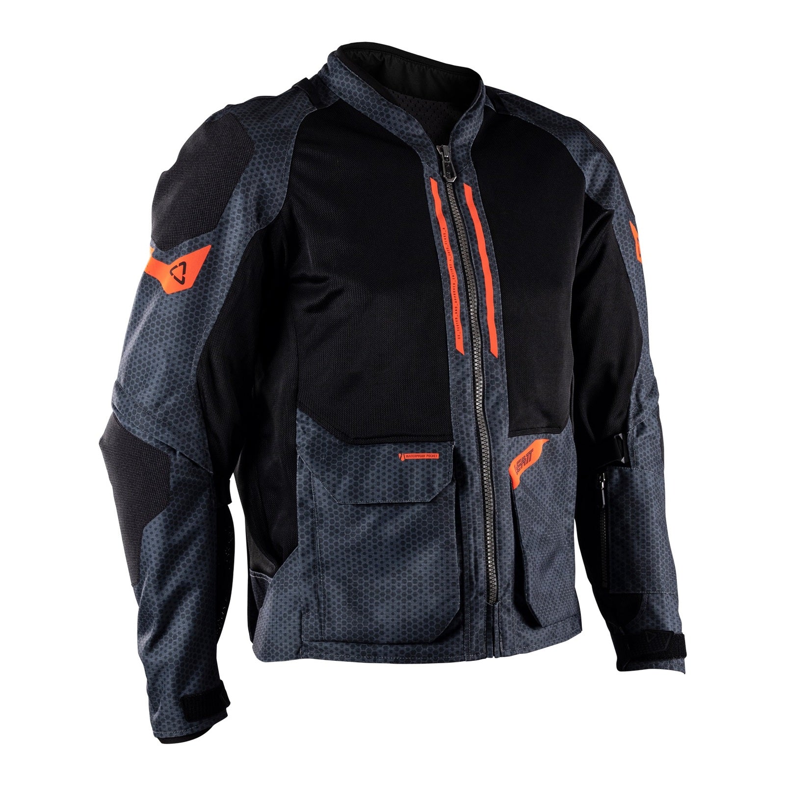 Leatt 4.5 ADV FlowTour Jacket (Short) - Iron / Grey (L/US42/EU52) LE5026002452#