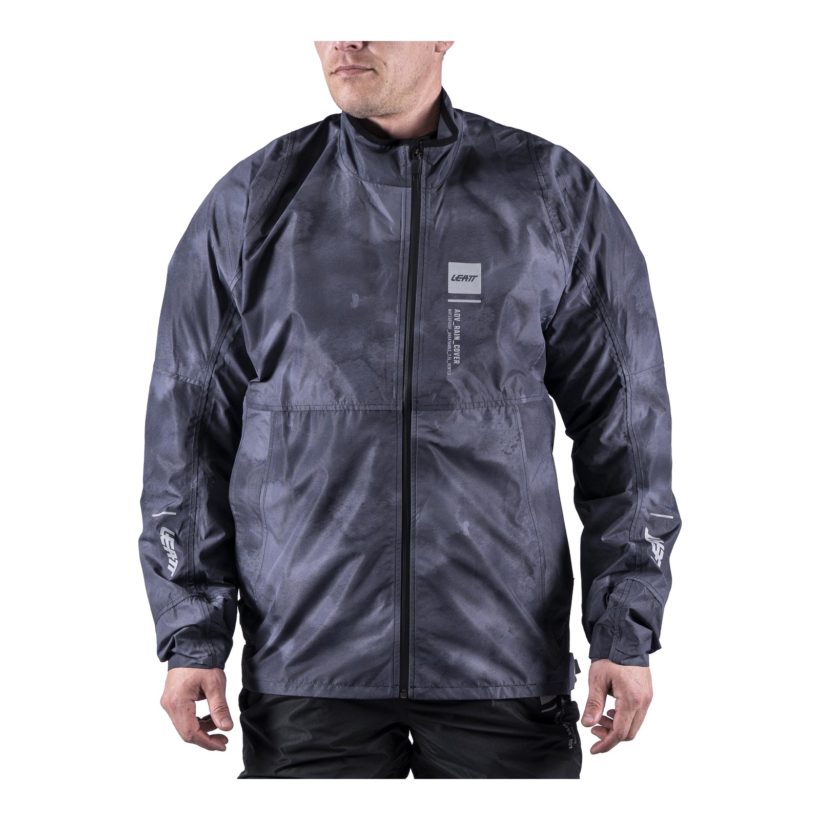 Leatt ADV Rain Cover Jacket - Camo Black / Grey (2XL/US46/EU56) LE5026002854#