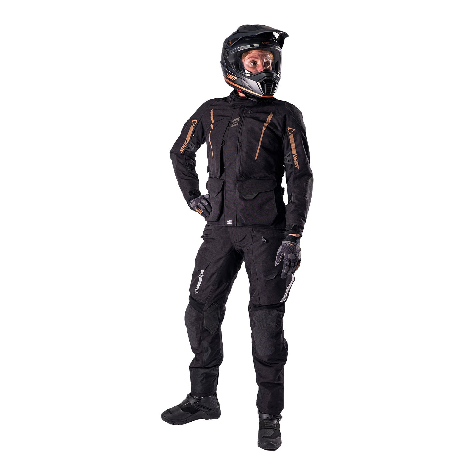 Leatt 5.5 ADV DriTour Women's Pant (Short) - Stealth Black / Grey (3XL/EU46/UK18 LE5026004352#