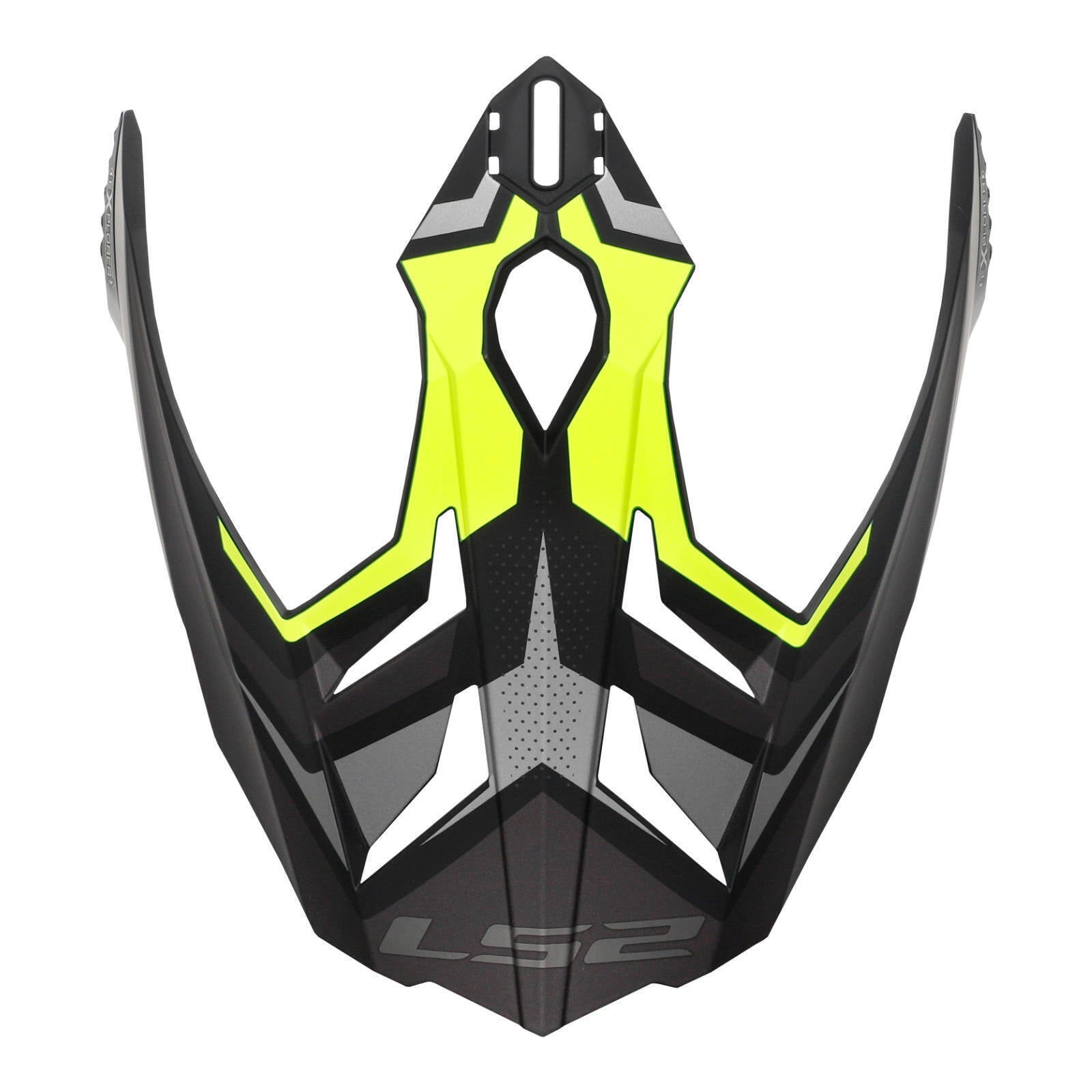 LS2 MX701 Focus Helmet Peak - M. Titanium H-V Yellow LS2800701PEK10#