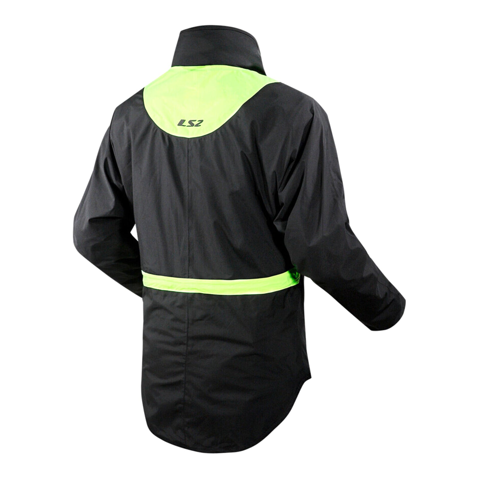 LS2 X-Rain Jacket - Black / Hi-Vis Yellow (3XL–5XL) LS2A63020J0254D#