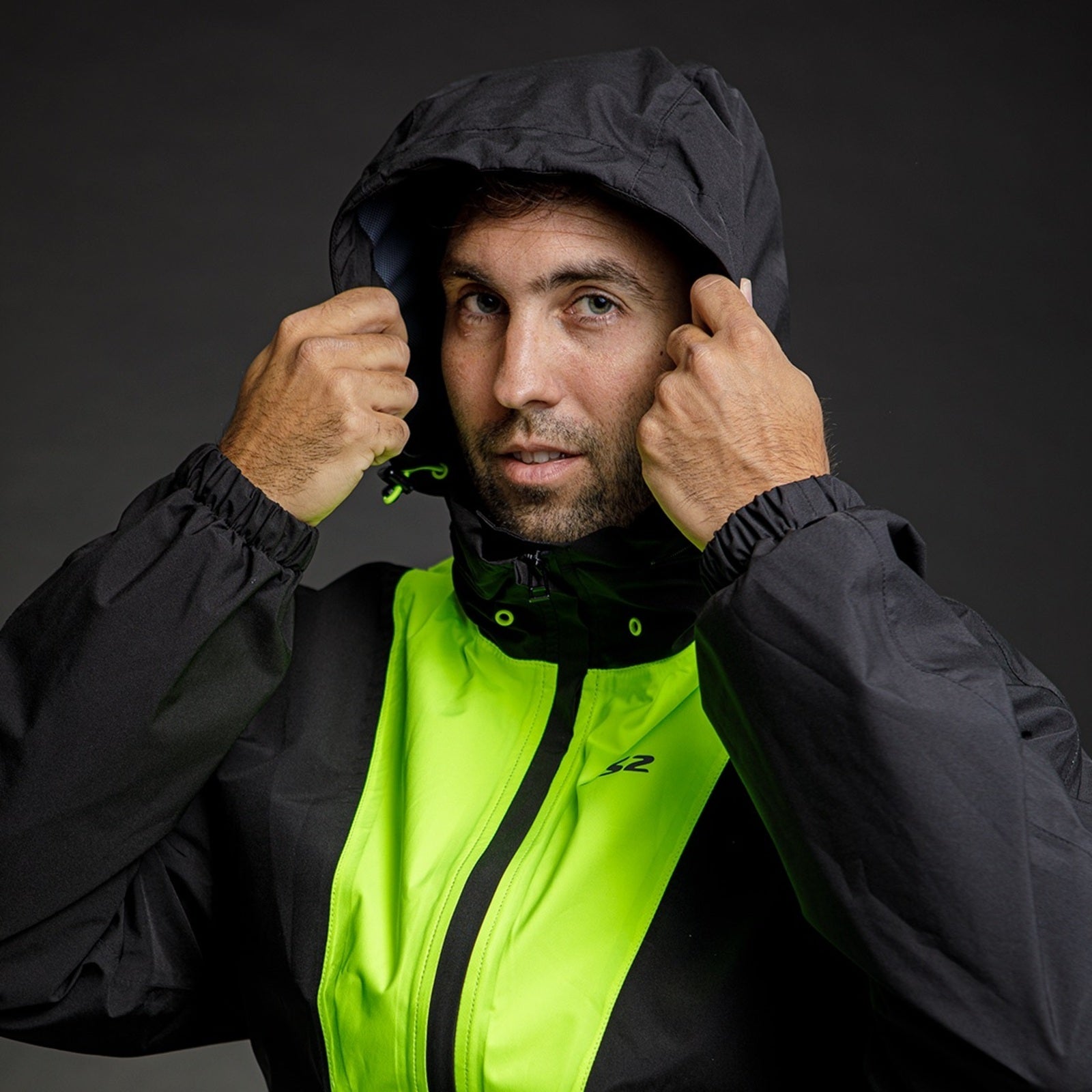 LS2 X-Rain Jacket - Black / Hi-Vis Yellow (3XL–5XL) LS2A63020J0254D#
