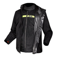 LS2 Riva Men's Jacket - Light Grey / Hi-Vis Orange (M) LS2A64100S0108MED#