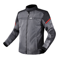 LS2 Riva Men's Jacket - Black / Dark Grey / Red (XL) LS2A64100S0112XL#