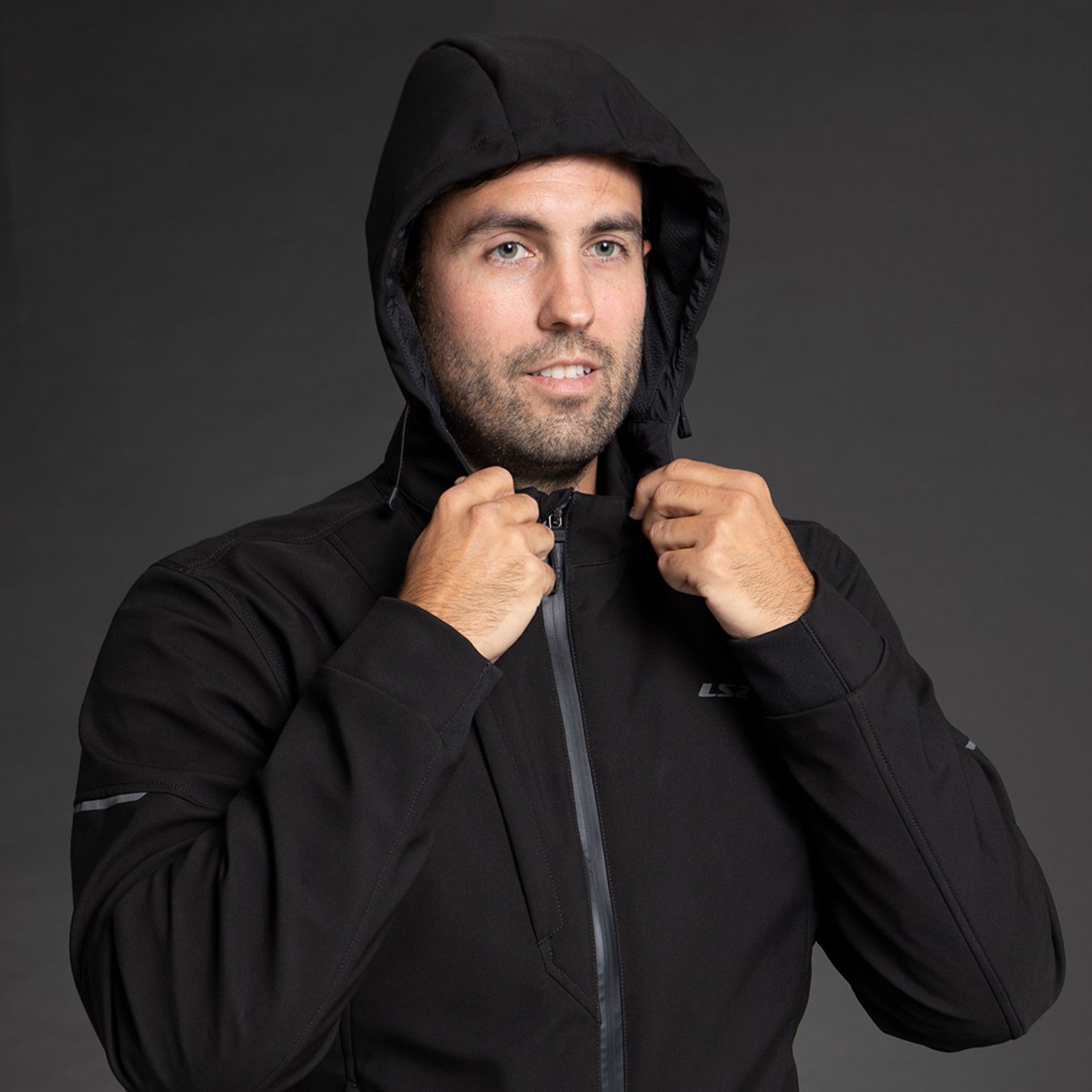 LS2 Bolton Men's Jacket - Black (L) LS2A64240W0112LRG#