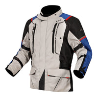 LS2 Narvik Men's Jacket - Blue / Black / Grey / Red (2XL) LS2A64250W0132XXL#