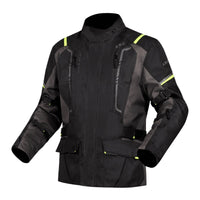 LS2 Narvik Men's Jacket - Grey/Black / Hi-Vis Yellow (L) LS2A64250W0154LRG#