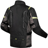 LS2 Narvik Men's Jacket - Grey/Black / Hi-Vis Yellow (XL) LS2A64250W0154XL#