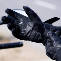 LS2 Octane Men's Waterproof Leather Gloves - Black (S) LS2A70070W0112SM#