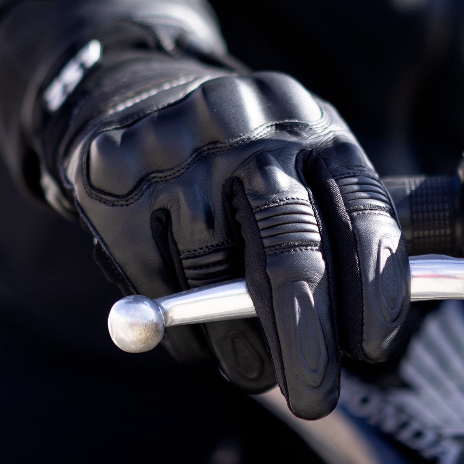LS2 Octane Men's Waterproof Leather Gloves - Black (2XL) LS2A70070W0112XXL#