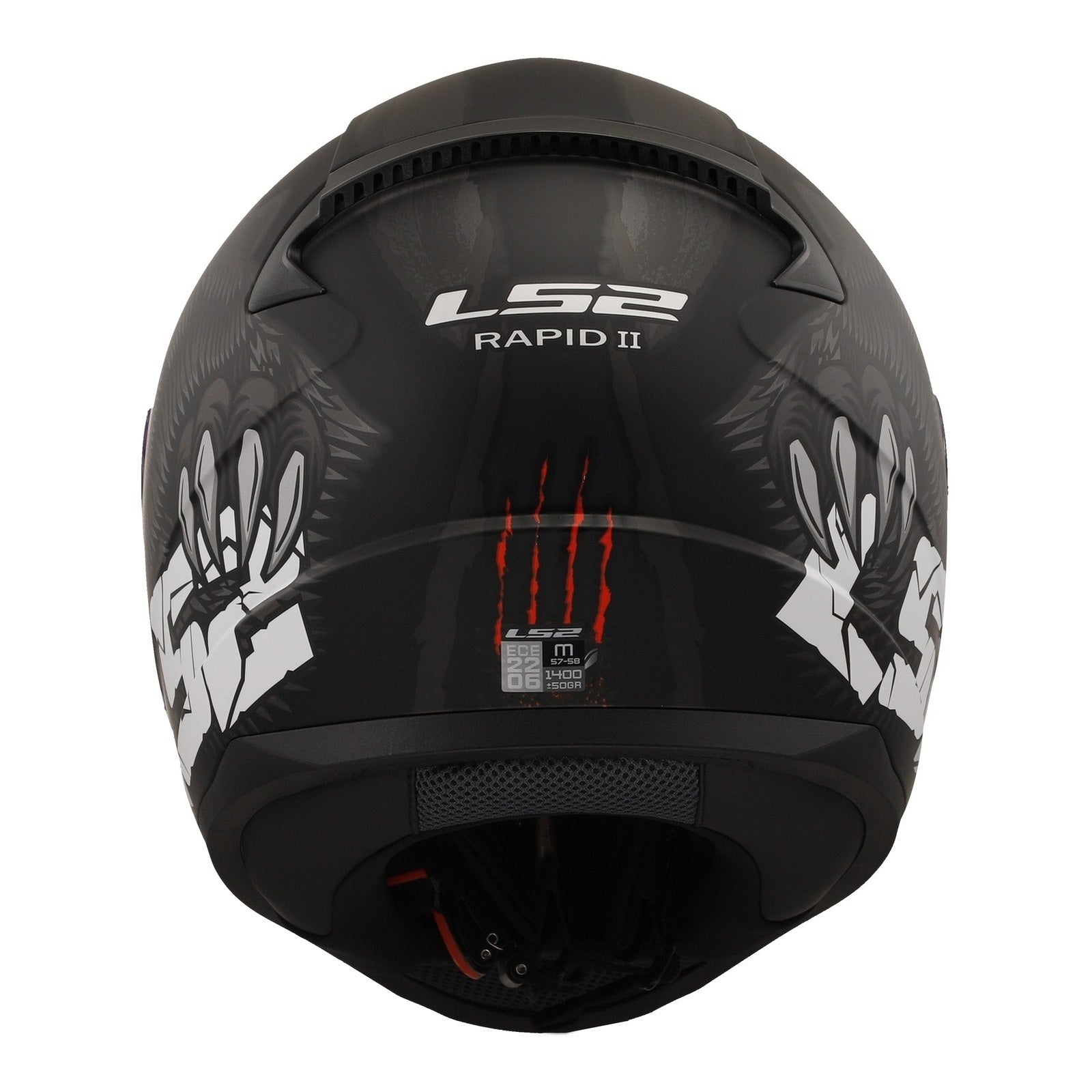 LS2 FF353 Rapid II (XS) Claw - Black 06 LS2FF3532CLBXS#
