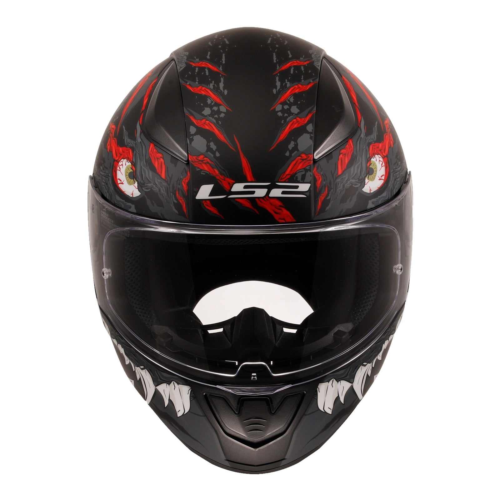 LS2 FF353 Rapid II (L) Kaiju - Matte Black / Red / White 06 LS2FF3532KAIJUL#
