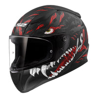 LS2 FF353 Rapid II (M) Kaiju - Matte Black / Red / White 06 LS2FF3532KAIJUM#