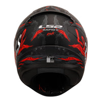 LS2 FF353 Rapid II (M) Kaiju - Matte Black / Red / White 06 LS2FF3532KAIJUM#