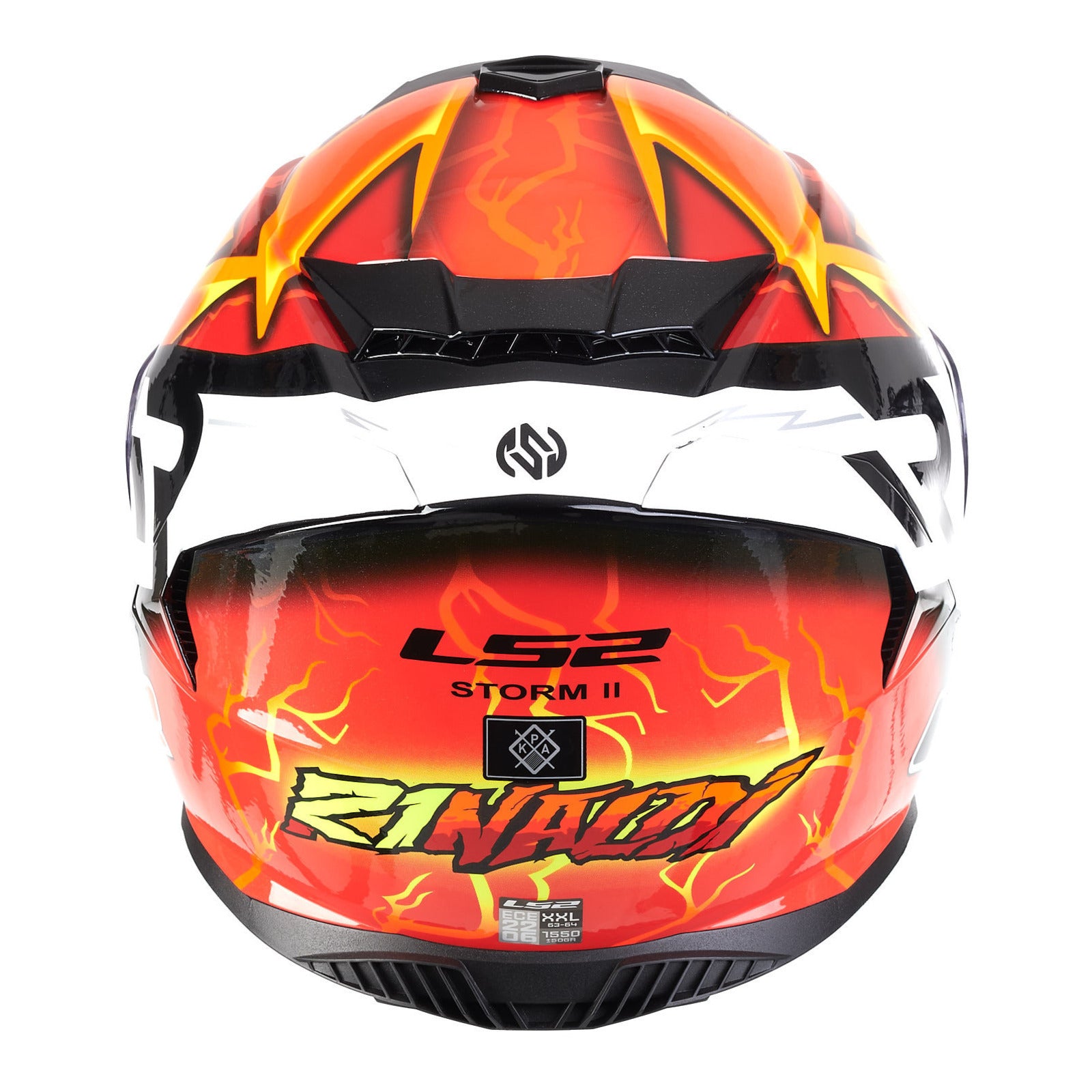 LS2 FF800 Storm II (XS) Rinaldi Replica - Orange 06 LS2FF8002RINAXS#